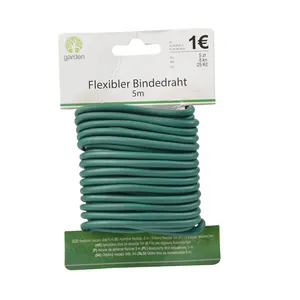 Yuchen – fil de jardin souple, attaches, fil d'entraînement pour plantes robuste, PlantIron souple avec revêtement TPR, corde, lien torsadé pour plantes