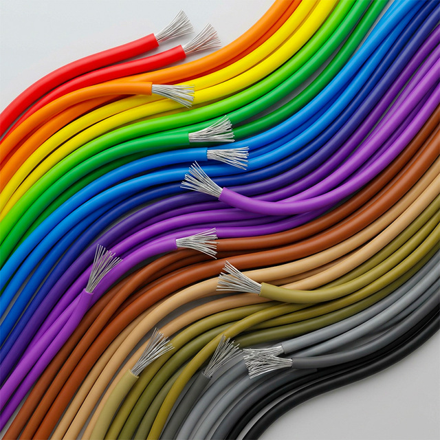 Industrial Grade 200C High Temp Silicone Cable 8-30 AWG Flexible Tinned Copper Electrical Wire Heat Resistant Power Supply Cable