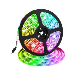 WIFI 5050 RGB מוסיקה סנכרון טבילה טלוויזיה USB מופעל Dimmable 5V צבע נע Tuya תאורה אחורית LED רצועת אור