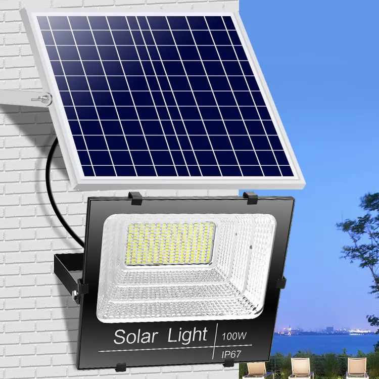 Led New Energy Ip67 400W 1000W 1000 W 500 Watt Projector 96Ah Soccer Football Stadium Solar Flood Light With Battery