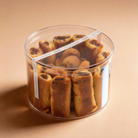 Boîte à dessert carrée en plastique transparent de qualité alimentaire pour tiramisu, emballage alimentaire pour pâtisserie, gâteaux et biscuits à emporter