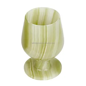 Wholesale Natural Luxury Marble Onyx Jade Stone Wine Cups