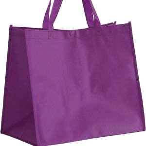 Sac fourre-tout réutilisable grand format, résistant, écologique, pliable, en non-tissé, avec logo imprimé pour les courses et les magasins, vente bon marché - Product Image 4