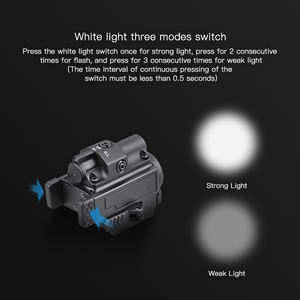 Рекламный Магнитный светодиодный лазерный фонарь 1000 люмен, Зеленый Лазерный фонарь combo 5w, тактический фонарь - Product Image 4