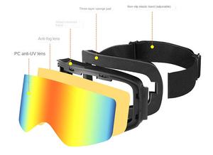 Nouvelles lunettes de ski CE UV400 lunettes de ski de protection <span class=keywords><strong>OEM</strong></span> lunettes de soleil de sport de neige <span class=keywords><strong>anti</strong></span>-buée logo personnalisé - Product Image 5