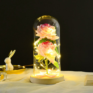Rosa artificial en cúpula <span class=keywords><strong>de</strong></span> cristal con luz Led 2025Venta caliente <span class=keywords><strong>La</strong></span> <span class=keywords><strong>Bella</strong></span> <span class=keywords><strong>y</strong></span> <span class=keywords><strong>La</strong></span> <span class=keywords><strong>Bestia</strong></span> Rosa en un cristal Regalos <span class=keywords><strong>de</strong></span> San Valentín - Product Image 4