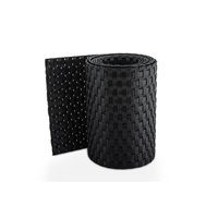 Tak 190X205 Cm Polyrattan Écran de confidentialité Bandes d'écran de confidentialité pour tapis à double tige Clôture