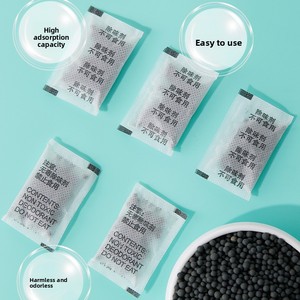 Charbon Actif Déodorant Déshydratant 3g Sac en Tissu Non-Tissé Enduit Résistant à la Déchirure Agents Auxiliaires pour Cuir Pureté 99% Carbone - Product Image 4