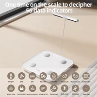 Balance de salle de bain personnalisée OEM/ODM unique avec analyseur corporel, mesure de la graisse et de l'eau, capacité de 180 kg, Wi-Fi