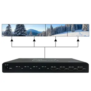 professional video promotion wall processor 1x4 2x4 4k video wall controller hdmi 2x2