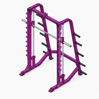 Rack de musculation multifonctionnel en métal pour usage commercial, avec fonction Smith et entraînement intégral du corps, fourni directement par l'usine