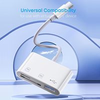 Lector de tarjetas USB 2,0 3 en 1 SD/TF/ Compact Flash Adaptador de tarjeta de memoria inteligente Tipo C Lector de tarjetas SD OTG