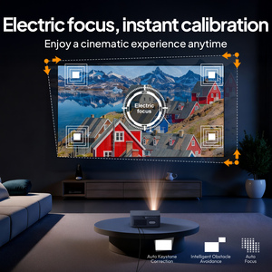 Projecteur intelligent Android 11 BYINTEK Zero 3 Max, 1700 lumens ANSI, résolution <span class=keywords><strong>native</strong></span> 1080p, prise en charge 4K, mise au point automatique et correction de la distorsion trapézoïdale, home cinéma - Product Image 4