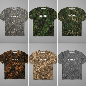 Camiseta de Pesca al por Mayor, Camuflaje Personalizado, Lavado, para Caza, Material Elástico, Resistente a la Decoloración y al Encogimiento, Camiseta Deportiva para Hombre, OEM - Product Image 2