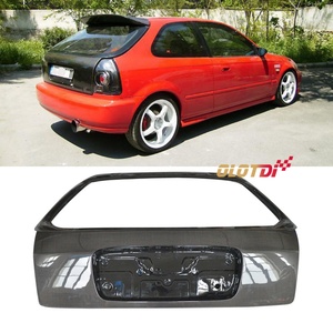 OEM Style Carbon Fiber Rear <b>Boot</b> Trunk for Honda Civic EK4 EK9 Hatchback 1996 - 2000 - Product Image 2