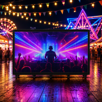 Sechsfach Faltbarer LED DJ-Pult-Tisch mit Videowand-Display für Nachtclub, Bühne, Musikclub-Events