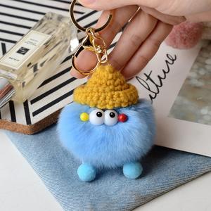 Nouveau mignon boule de charbon <span class=keywords><strong>porte</strong></span>-clés en peluche petite poupée en peluche suspendue sac de voiture accessoire <span class=keywords><strong>porte</strong></span>-clés pendentif solide en peluche <span class=keywords><strong>porte</strong></span>-clés <span class=keywords><strong>porte</strong></span>-clés - Product Image 4