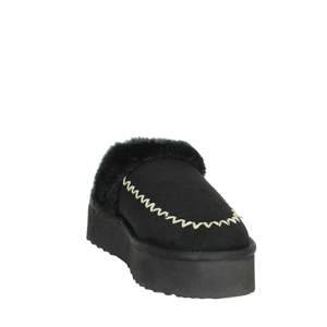 Pantuflas Sabot para Mujer, Negras, Talla 37, Forradas con Felpa Suave, para Uso en Interiores - Product Image 5