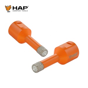 Foret diamanté brasé sous vide en acier, diamètre 10 mm, nickelé, longueur 60 mm, pour le perçage de la <span class=keywords><strong>maçonnerie</strong></span>, des carreaux de porcelaine et du marbre - Product Image 3