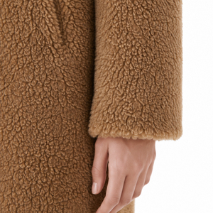Abrigo <span class=keywords><strong>de</strong></span> Lana Reversible para Mujer Boying, Invierno 2025, Nuevo Modelo, Cálido, con Solapa y Forro <span class=keywords><strong>de</strong></span> Borrego, Personalizado, OEM, ODM, Venta al Por Mayor - Product Image 5
