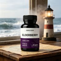 Capsules de Sureau, Vitamine C et Zinc pour le Sport, 60 unités – Soutien Immunitaire et Antioxydant, Complément Alimentaire