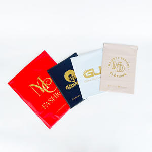 Sac express coloré mat en vente chaude avec logo doré brillant, sac à bulles, emballage écologique en polyéthylène, sac d'expédition pour boîte de chaussures en tissu - Product Image 1