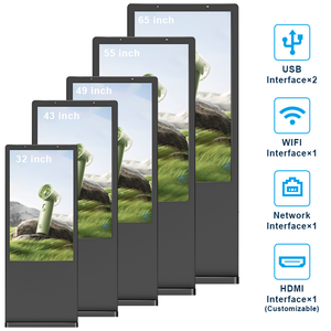 Kiosque solaire étanche, écran tactile LCD numérique extérieur de 43 pouces avec animation, affichage publicitaire classé IP65 - Product Image 4