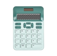 Calculatrice avec clavier mécanique mignon pour étudiants, comptable, usage bureautique, écran large à 12 chiffres. Calculatrice
