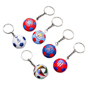 Llavero con Colgante de Balón de Fútbol Miniatura, Redondo, para Regalo de Cumpleaños o Recuerdo, con Impresión, para Niños Aficionados al Fútbol - Product Image 5