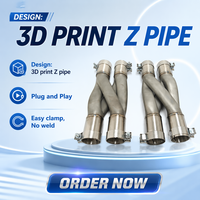 Nouvel arrivage : Tuyau universel CSZ en acier inoxydable imprimé en 3D, 70 mm, type Z, prêt à l'emploi, sans soudure, installation facile