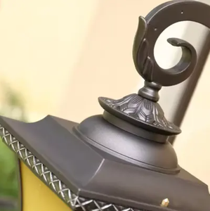 Zeal Lighting 50W Lámpara de pared LED impermeable Estilo retro europeo Elegante accesorio de acero inoxidable para jardín Patio Luz solar - Product Image 4