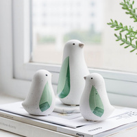 Figurines d'oiseaux en céramique Cadeaux de mariage Sculpture animale Décoration d'intérieur Artisanat Statues d'oiseaux en céramique modernes