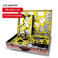 Adaptateur pour machine de rinçage ATF, connecteur de changement de liquide de transmission automatique, matériau en alliage d'aluminium, 110 pièces