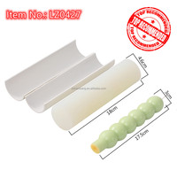 Nicole Handmade 3D Ball Twisted Long Shape Rotations schraube Rod Candlelight Dinner Candle Making Große Silikon kerzen form