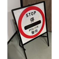 Señales de Advertencia de Tráfico Plegables y Portátiles de Aluminio Reflectante de Alta Visibilidad Personalizables, Señal de Seguridad Vial Reflectante