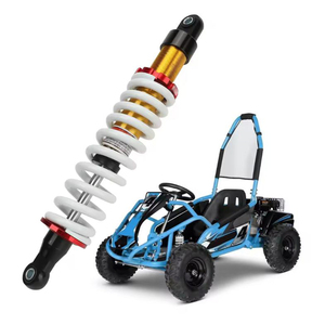 Amortisseur de moto 380 mm avec distance entre centres de trous, amortisseur à amortissement réglable pour moto tout-terrain et VTT de 90 cc à 250 cc, neuf - Product Image 1