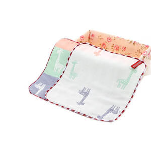 Soft Absorbent Cotton Six-layer Saliva Towel Kindergarten Gauze Small Square Washcloth Handkerchief Jacquard Hand Towel Newborn