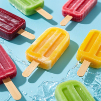Polvo para Helados de Chocolate Premium, Directo de Fábrica, Mezcla de Azúcar para Hacer Paletas de Hielo, Bolsa de 1 kg, Calidad Estable, para Restaurantes y Hoteles