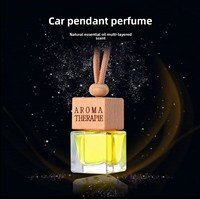Shentu 10ml Diffuseurs à bâtonnets en verre sans alcool pour voiture et maison, pendentif diffuseur d'huiles essentielles, parfum désodorisant (Longue durée)