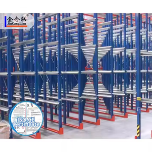 Étagère murale à double cantilever personnalisée de 3 m de la marque JCL avec 5 niveaux, protection contre la corrosion, certifiée ISO9001/CE, capacité de 500 à 2000 kg - Product Image 1