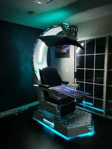 R1 Imperator fonctionne zéro gravité inclinaison PC Cockpit, Ingrem Predator, <span class=keywords><strong>cluvens</strong></span> pour 3 écrans avec massage. Lumières LED RVB - Product Image 6