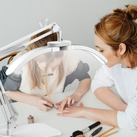 Lampe de Bureau LED de Style Moderne avec Intensité Variable Réglable, Idéale pour le Dessin, la Lecture ou les Ongles. Lumière d'Appoint de Table en Aluminium pour Manucure ou Bureau