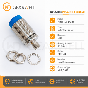 ND15-S3-M30S Nouveau capteur de proximité inductif Contrinex d'origine <span class=keywords><strong>M30</strong></span> 15mm PNP NO - Product Image 4
