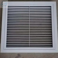 Diffuseur en alliage d'aluminium réglable, étanche à la pluie, simple ou double couche, système d'aération, grille de sortie d'air