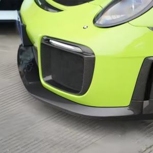 Splitter anteriore in fibra di carbonio a secco e labbro del paraurti per Porsche <span class=keywords><strong>911</strong></span> 991 PP Surround installazione GT2RS modello corpo - Product Image 5