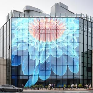 Mur <span class=keywords><strong>rideau</strong></span> en verre <span class=keywords><strong>à</strong></span> faible consommation d'énergie, écran LED transparent haute définition pour intérieur, conception modulaire, installation rapide - Product Image 2