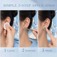 Patchs d'acupuncture auriculaire en forme d'étoile, emballage personnalisé pour compléments auriculaires adaptés à la santé, à la relaxation et aux soins de beauté