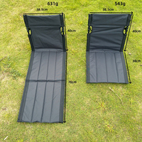 Chaise pliante portable pour camping en plein air, plage, avec dossier et coussin, chaise de loisirs, chaise de pique-nique pour parc, chaise de jardin longue et courte