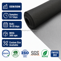Fabricant chinois direct d'usine OEM ODM, matériau pour moustiquaire 20 mailles, revêtement imperméable, moustiquaire en polyester