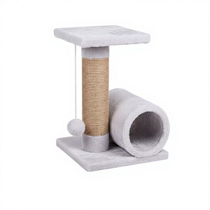 Arbre à chat classique en bois de haute qualité 'Murlika-House' pour chats et chatons de toutes races et tailles, 2 niveaux, durable - Product Image 1